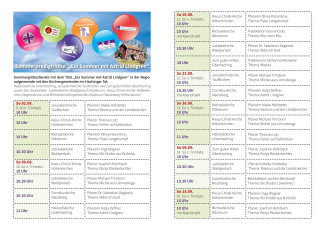 Sommerpredigtreihe
