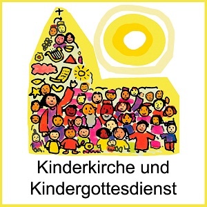 KiGo-Kirche-Logo (bunt mit Menschen)