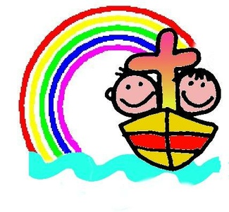 KiGo-Logo mit Regenbogen