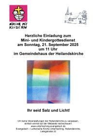 Plakat Mini-Kigo Salz und Licht