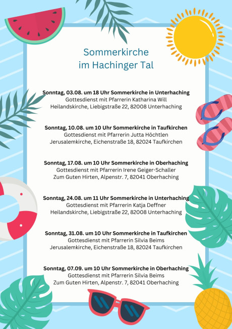 Plakat Sommerkirche
