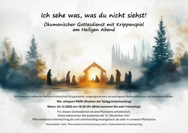 Heiligabend Stadion Plakat